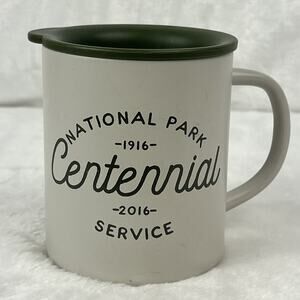 REI National Park Centennial Mug 2016 GSI Outdoors 10oz BPA-Free Green White